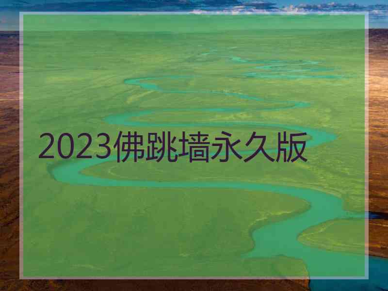 2023佛跳墙永久版