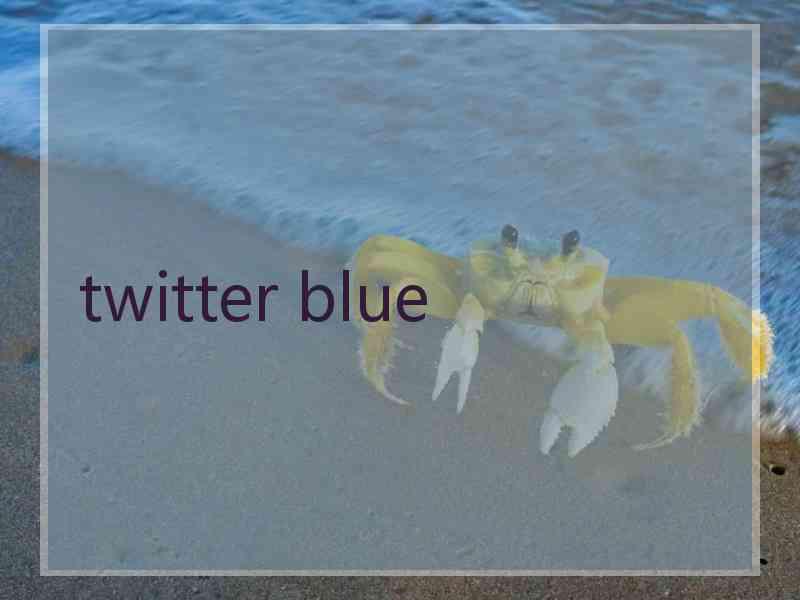 twitter blue