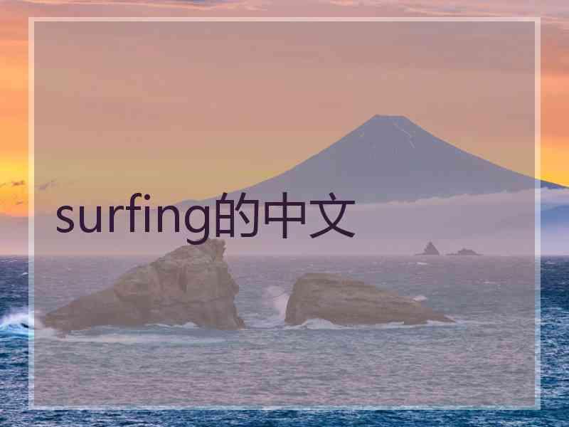 surfing的中文