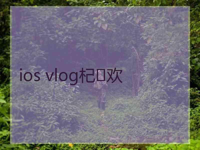 ios vlog杞欢