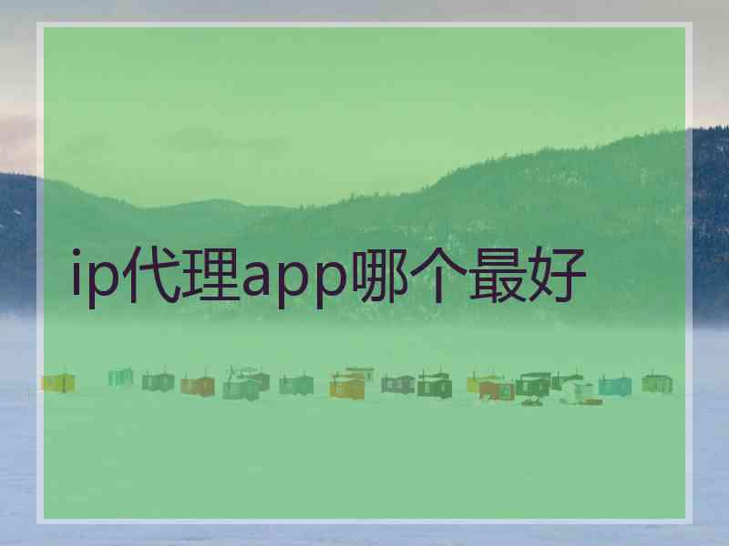 ip代理app哪个最好