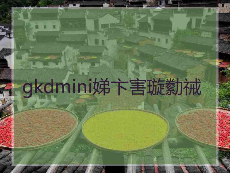 gkdmini娣卞害璇勬祴