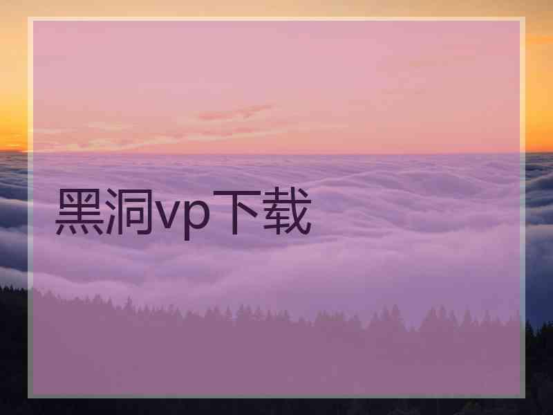 黑洞vp下载