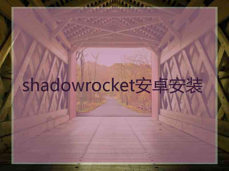 shadowrocket安卓安装