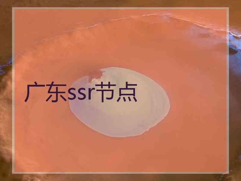 广东ssr节点