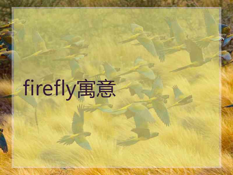 firefly寓意