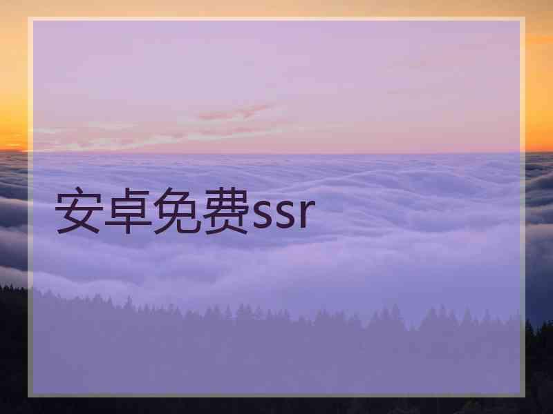 安卓免费ssr