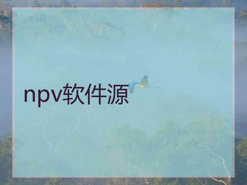 npv软件源