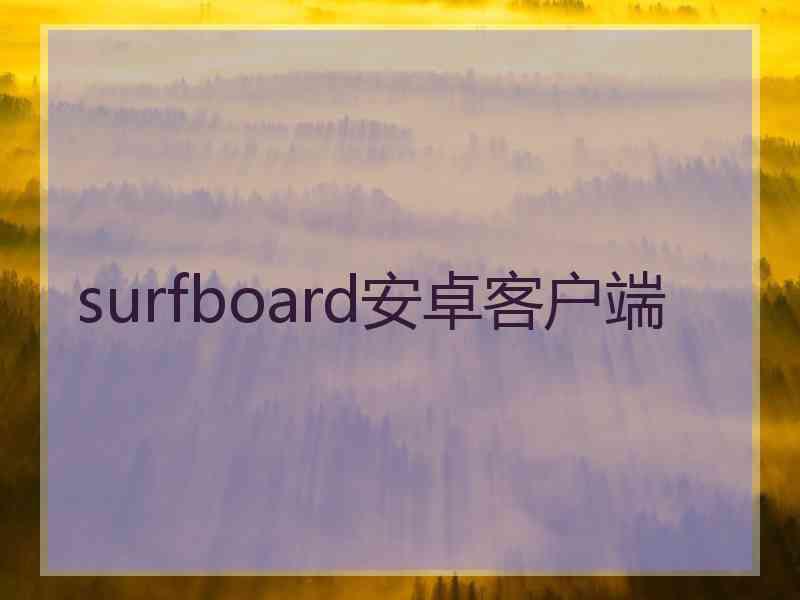 surfboard安卓客户端