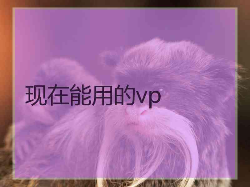 现在能用的vp