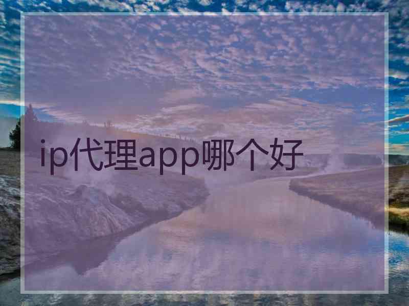 ip代理app哪个好