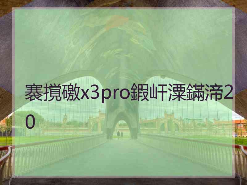 褰撹礉x3pro鍜屽潥鏋渧20