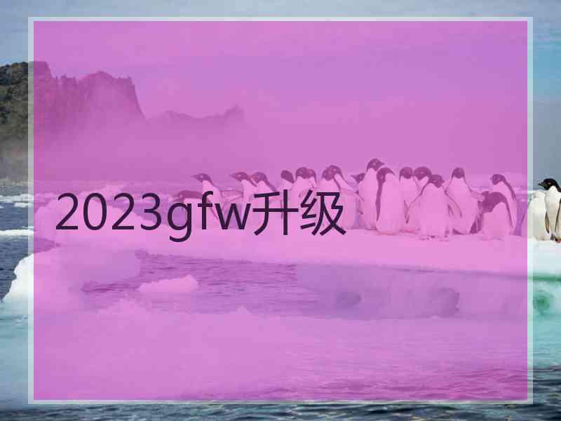 2023gfw升级