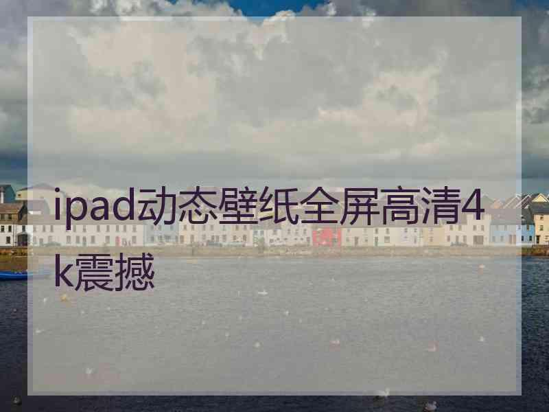 ipad动态壁纸全屏高清4k震撼