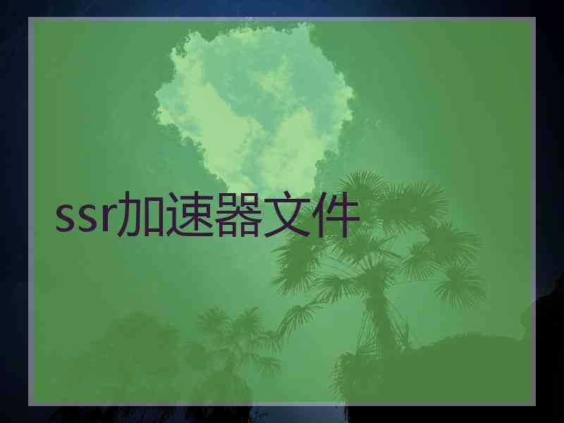 ssr加速器文件