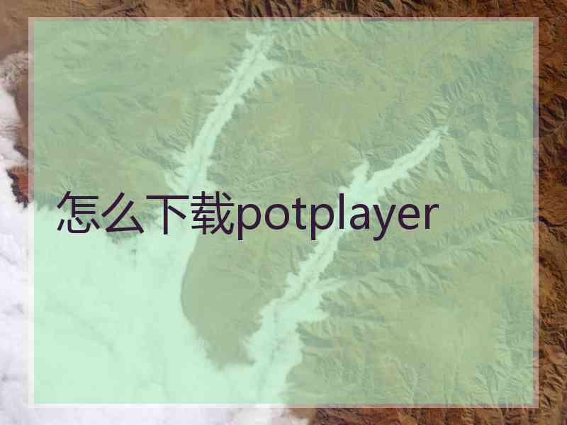 怎么下载potplayer