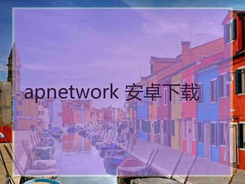 apnetwork 安卓下载