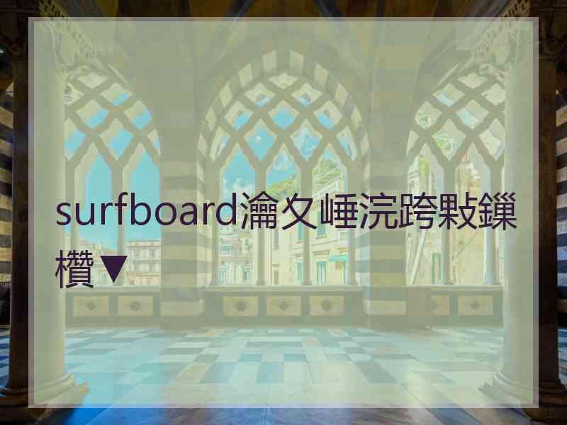 surfboard瀹夊崜浣跨敤鏁欑▼