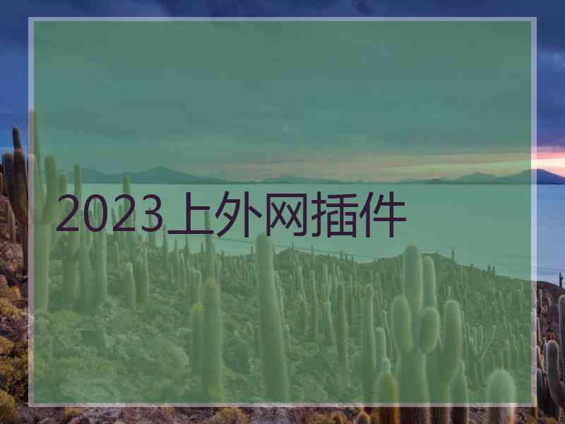 2023上外网插件