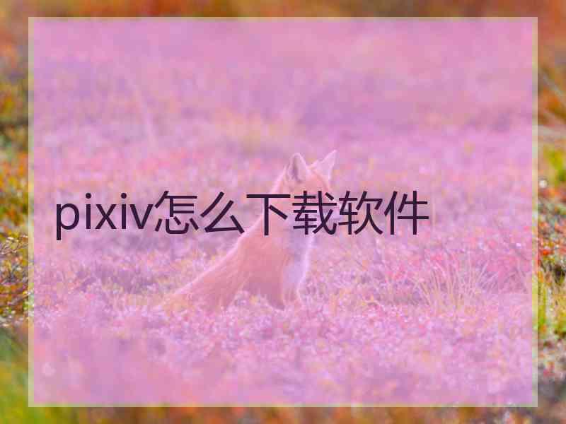 pixiv怎么下载软件