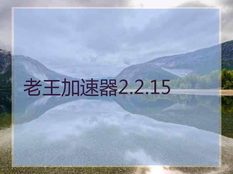 老王加速器2.2.15