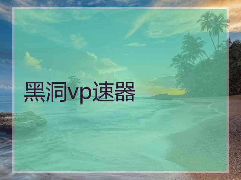 黑洞vp速器