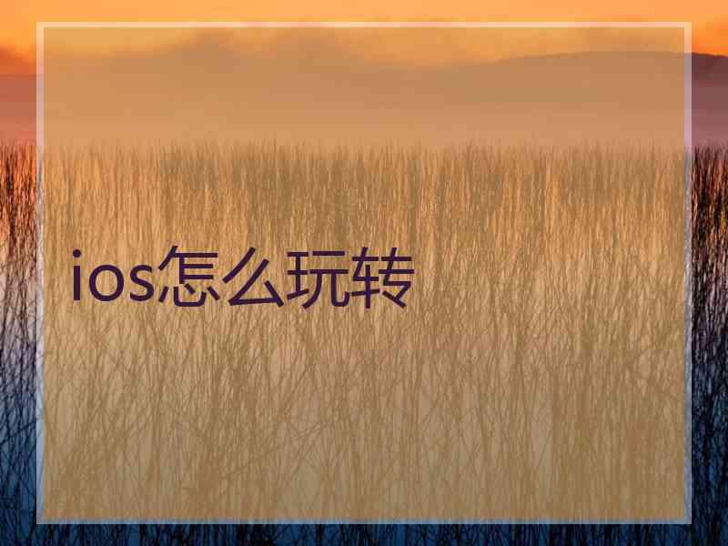 ios怎么玩转