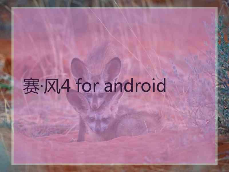 赛·风4 for android