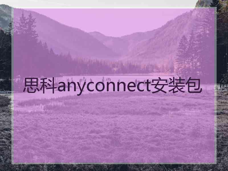 思科anyconnect安装包