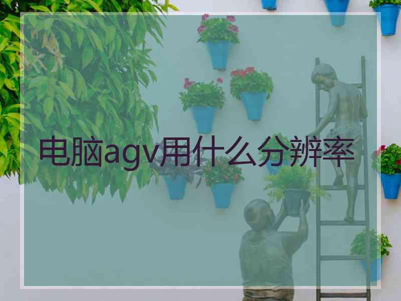 电脑agv用什么分辨率