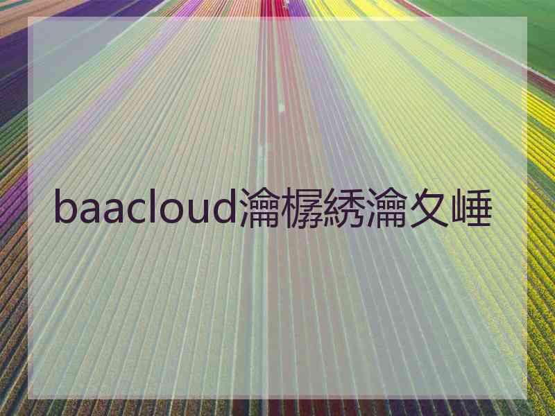 baacloud瀹樼綉瀹夊崜