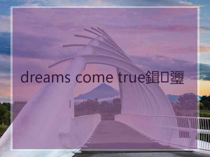 dreams come true鍓瓕