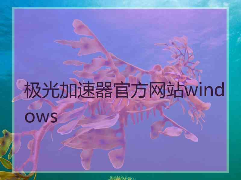 极光加速器官方网站windows