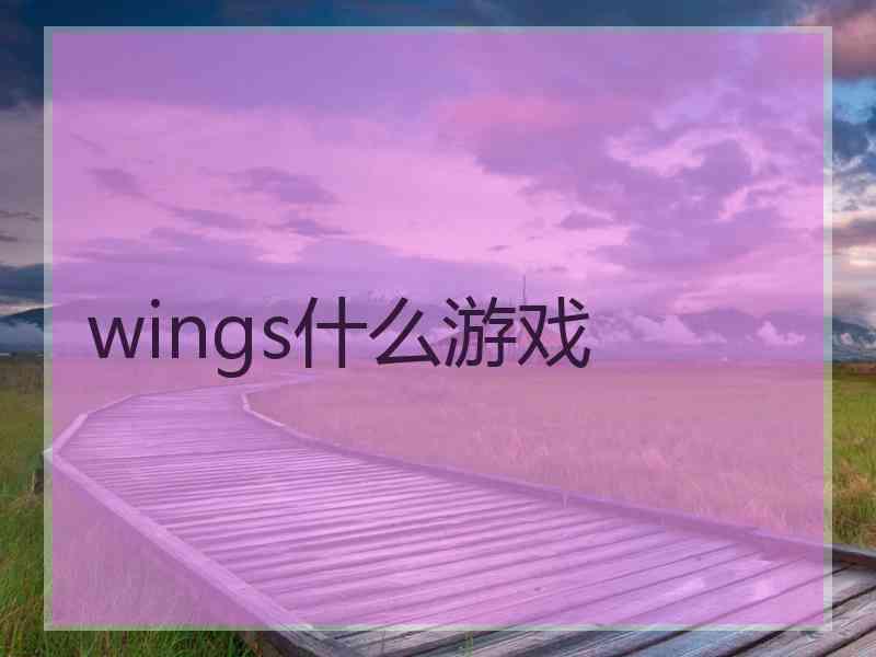 wings什么游戏