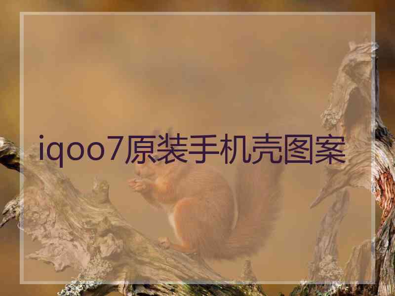 iqoo7原装手机壳图案