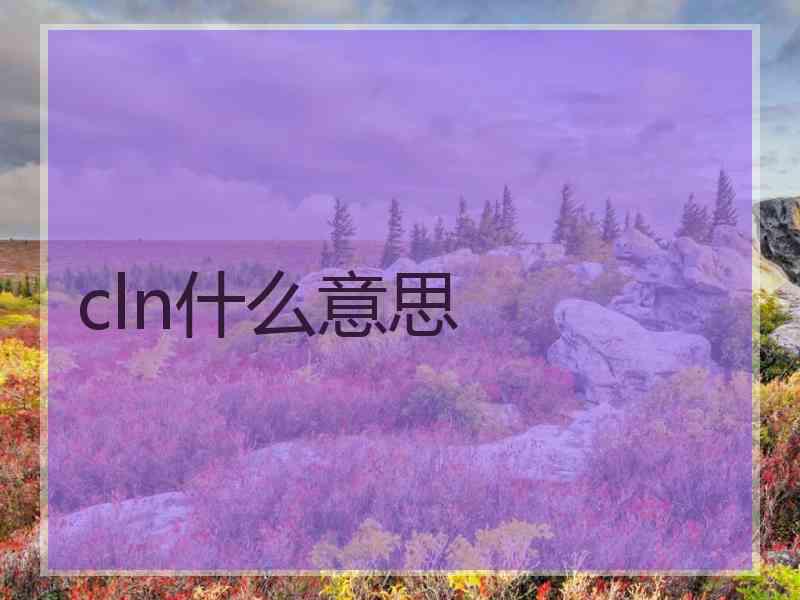 cln什么意思