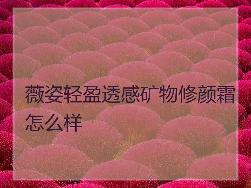 薇姿轻盈透感矿物修颜霜怎么样