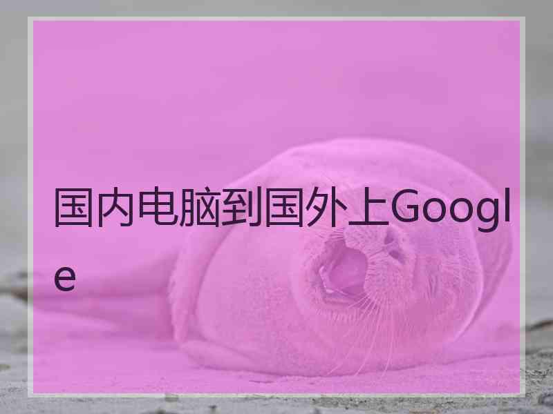 国内电脑到国外上Google