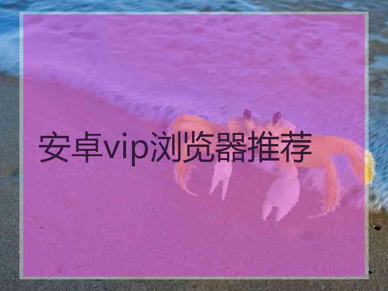 安卓vip浏览器推荐