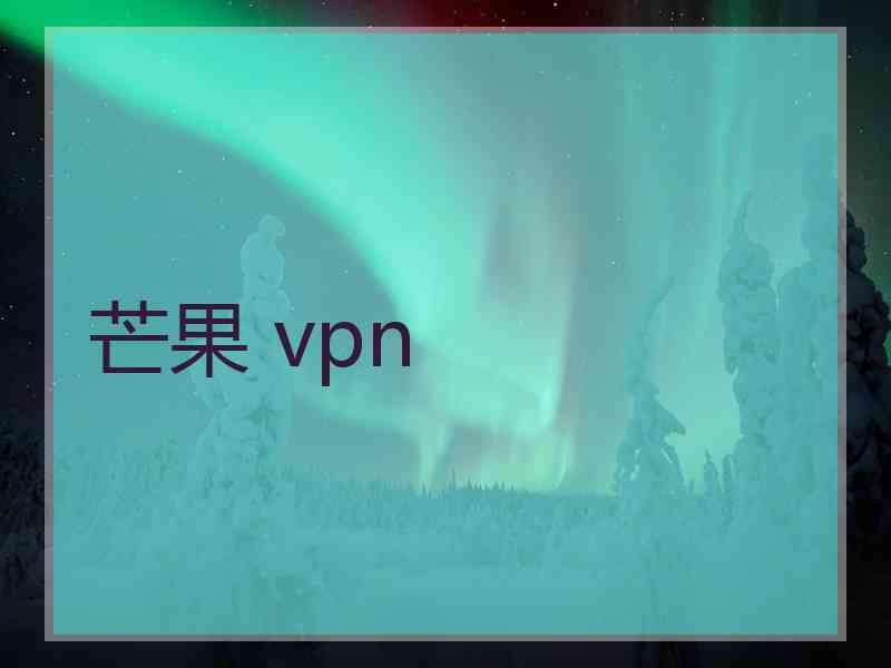 芒果 vpn