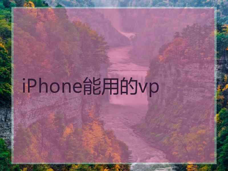 iPhone能用的vp