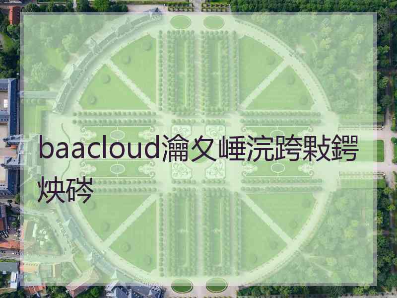 baacloud瀹夊崜浣跨敤鍔炴硶