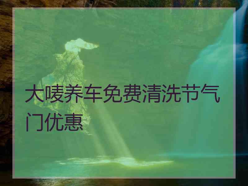 大唛养车免费清洗节气门优惠