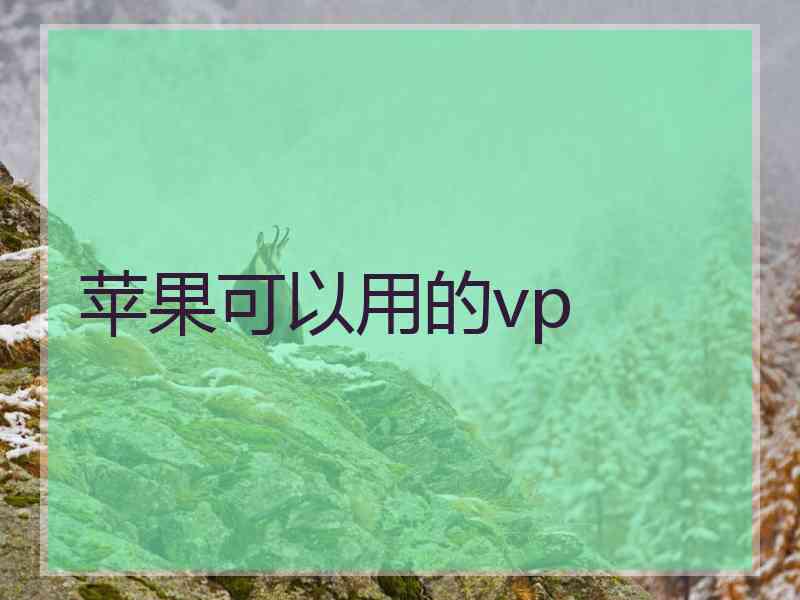 苹果可以用的vp