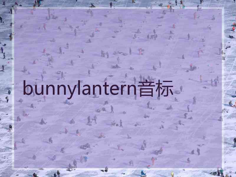 bunnylantern音标